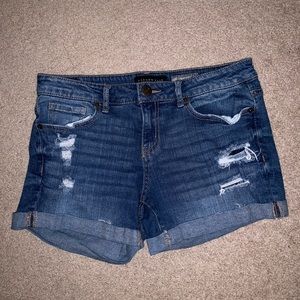 ripped jean shorts